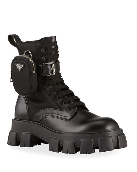 prada monolith boots men